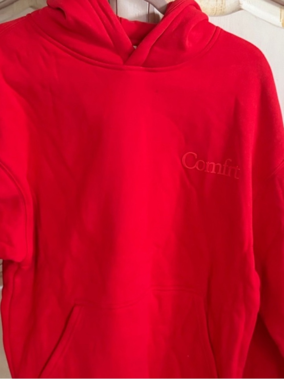 NEW Comfort Brand  Red Hoodie Sweatshirt - Unisex! Great for Holidays